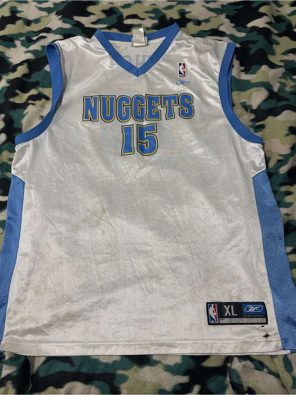 Reebok Carmelo Anthony #15 Denver Nuggets Jersey